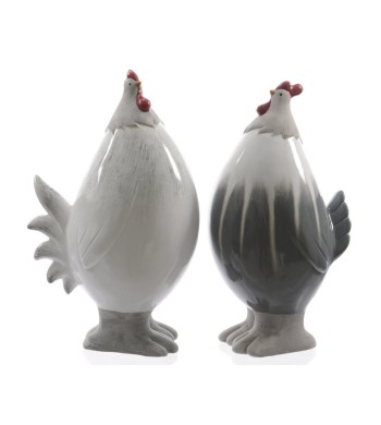 GALLINA IN CERAMICA IN 2 DISEGNI ASSORTIT