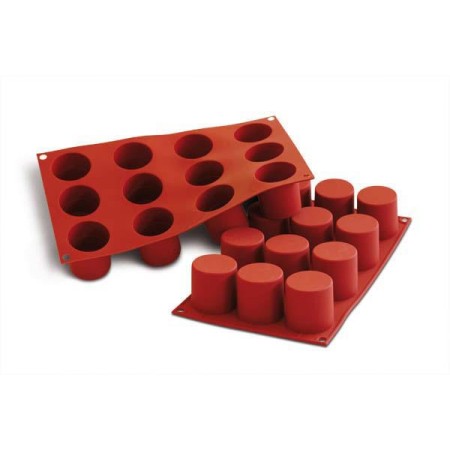 STAMPO IN SILICONE N.11 SMALLCYLINDERS Ø50 H 27 MM TERRACOT