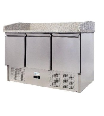 BANCO REFRIGERATO ACCIAIO INOX PIANO IN GRANITO +2+8°