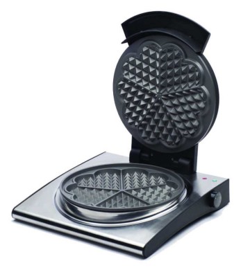 MACCHINA PER WAFFEL NERO ALLUMINIO CM 24X24X10 PROM