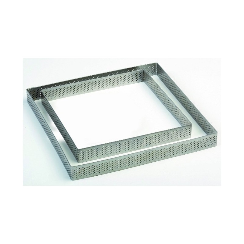 FASCIA INOX MICROFORATA QUADRATA 150 X 150 X H 20 MM - 2/4 P