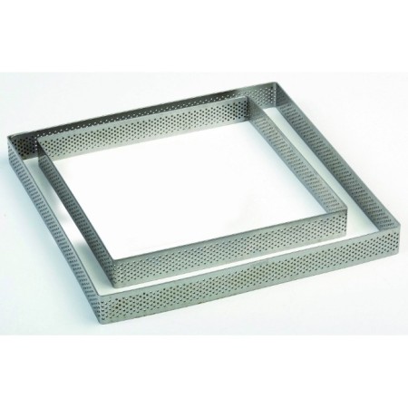 FASCIA INOX MICROFORATA QUADRATA 150 X 150 X H 20 MM - 2/4 P