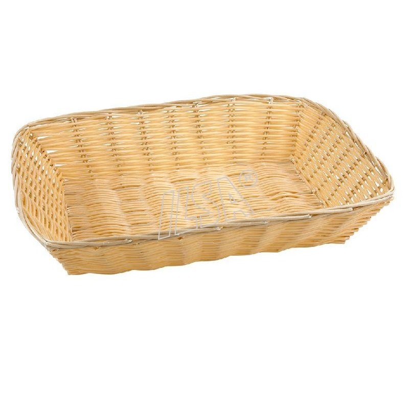 CESTINO PANE RETTANGOLARE GN1 - 2 RATTAN SINTETICO CM 32,5X