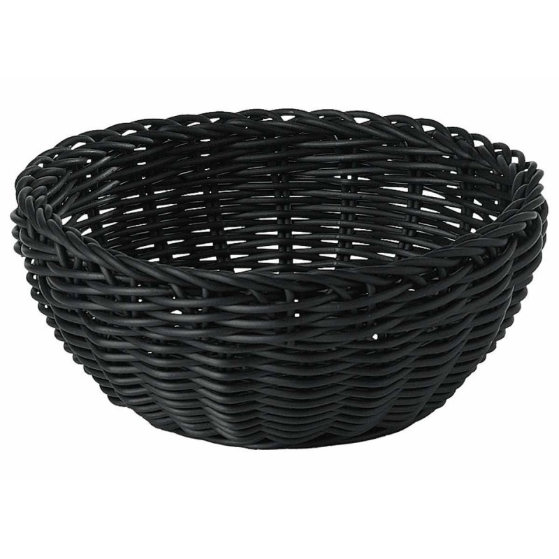 CESTA PORTA PANE D. CM 29 H 7POLYRATTAN NER